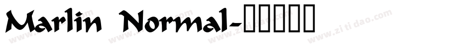 Marlin Normal字体转换